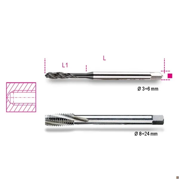 428FC - MASCHI A MACCHINA PER FORI CIECHI PASSO GROSSO - 12 BETA UTENSILI 004280112