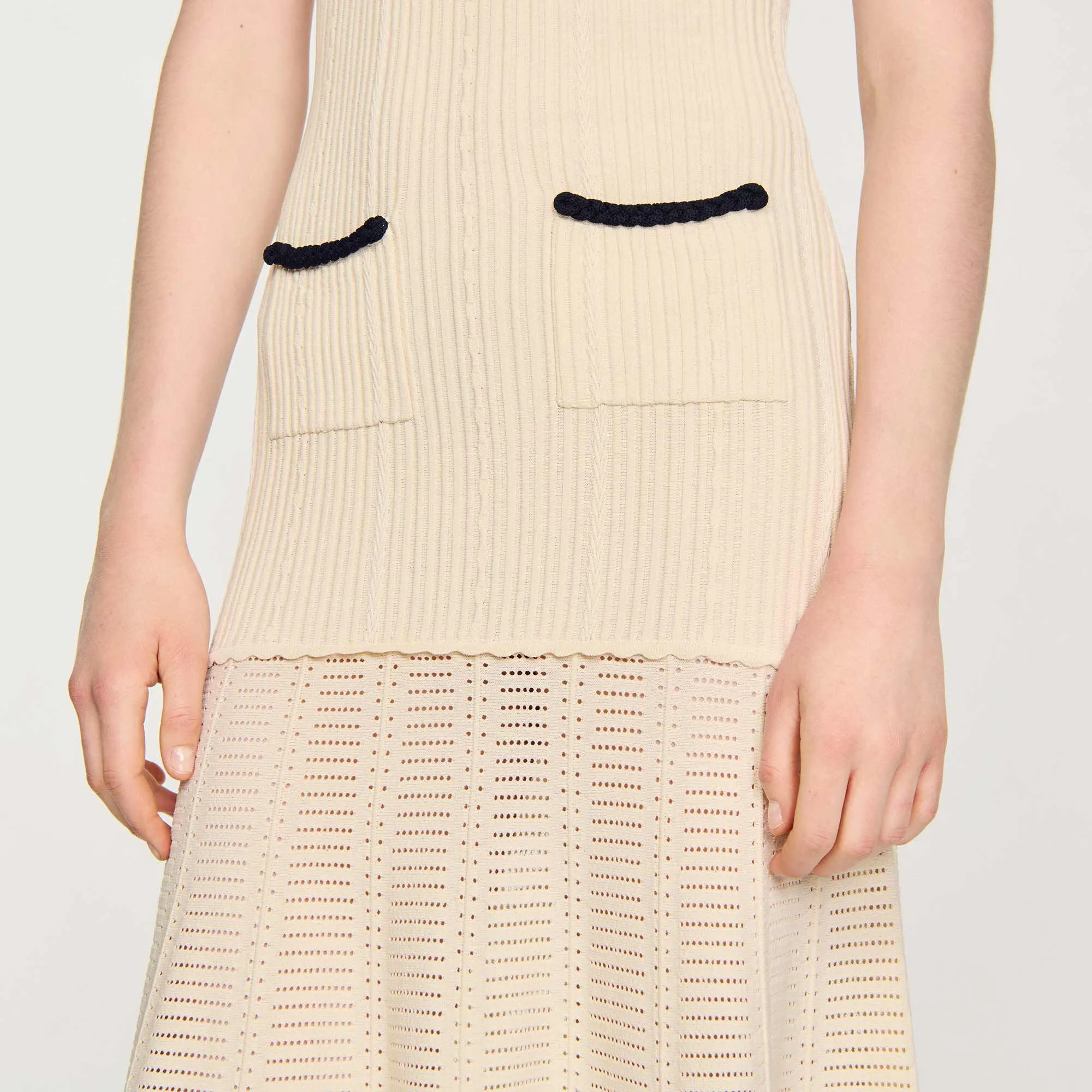 Abito in maglia pointelle