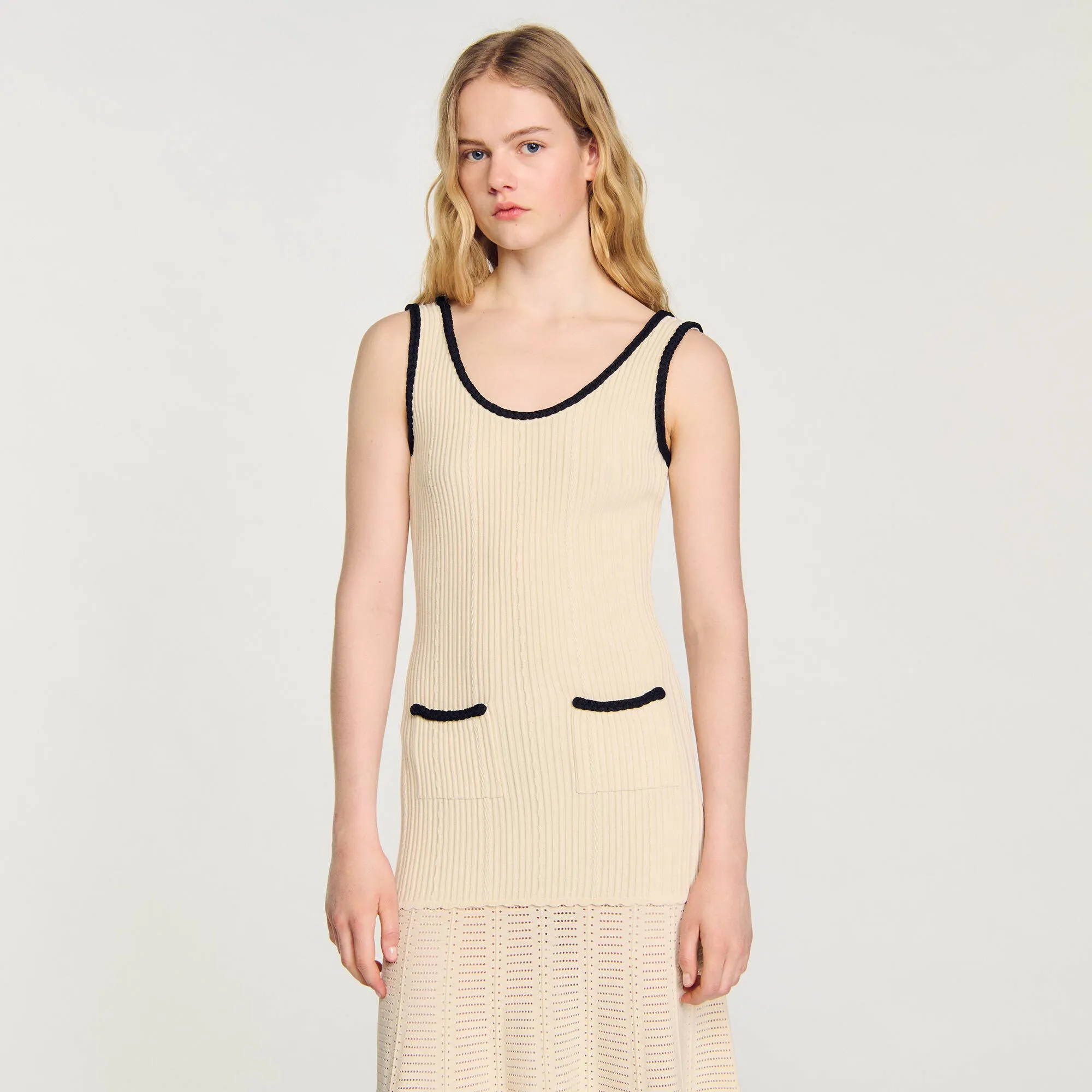 Abito in maglia pointelle