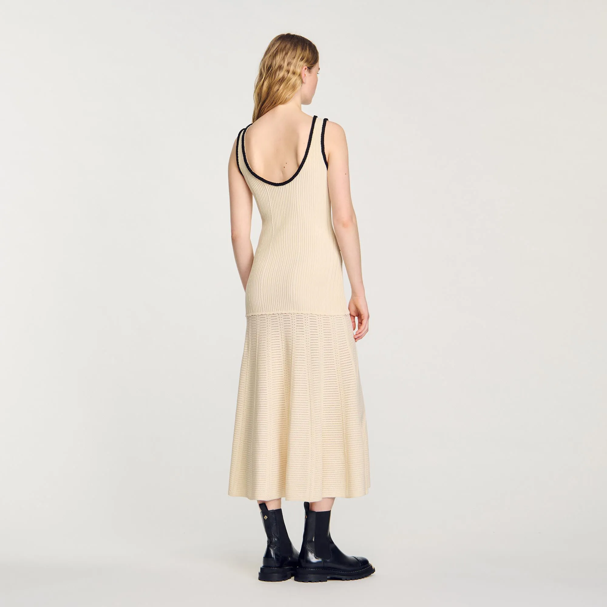 Abito in maglia pointelle