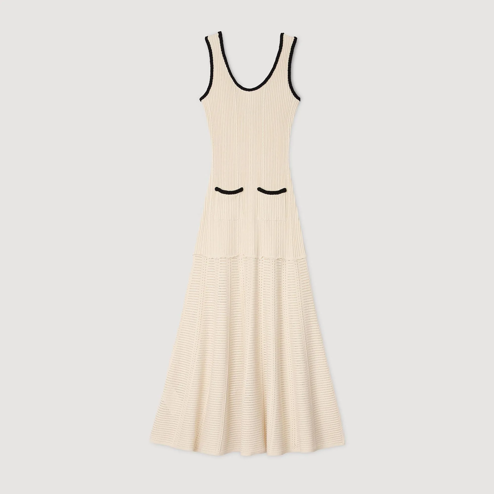 Abito in maglia pointelle