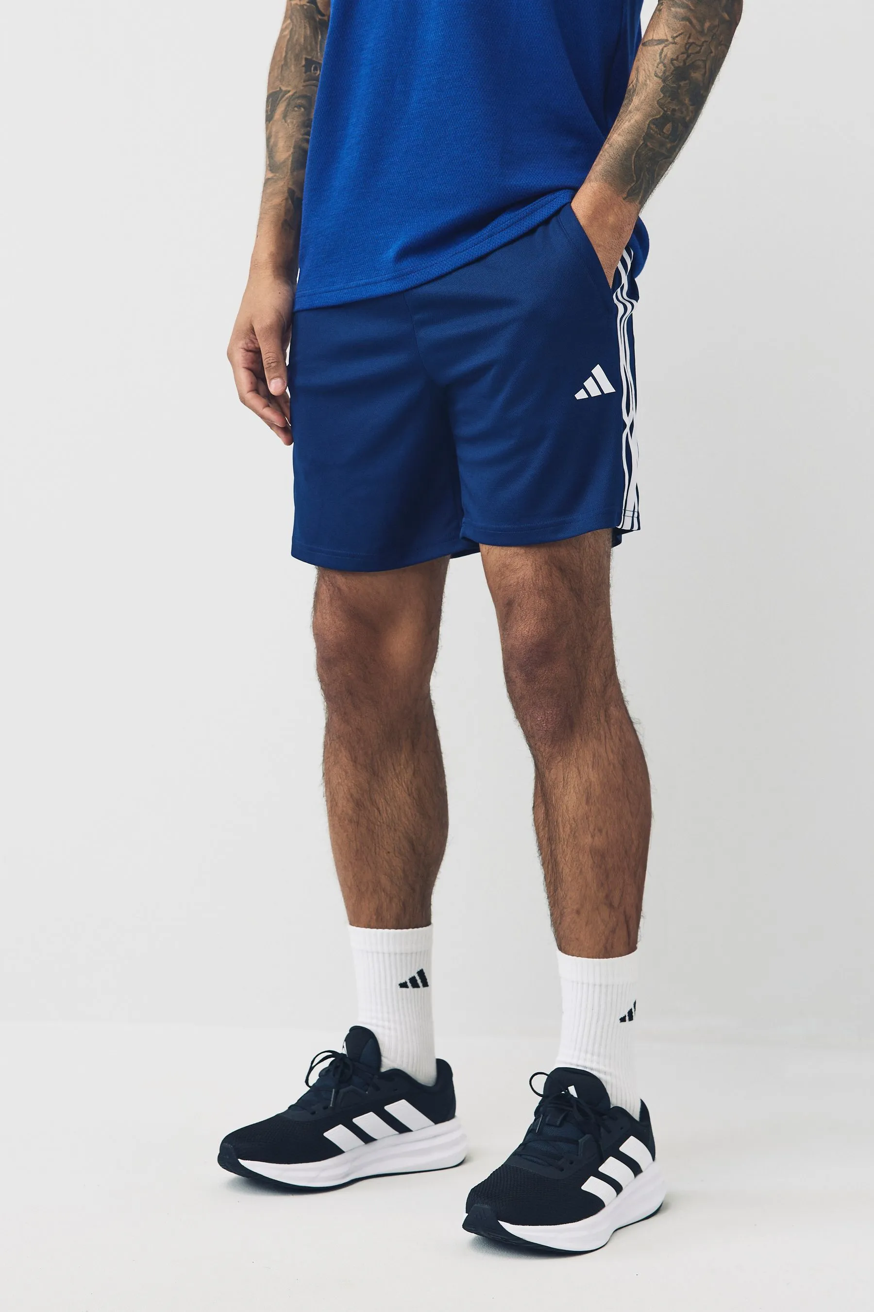 adidas Train Essentials Piqué 3-Stripes Training Shorts    