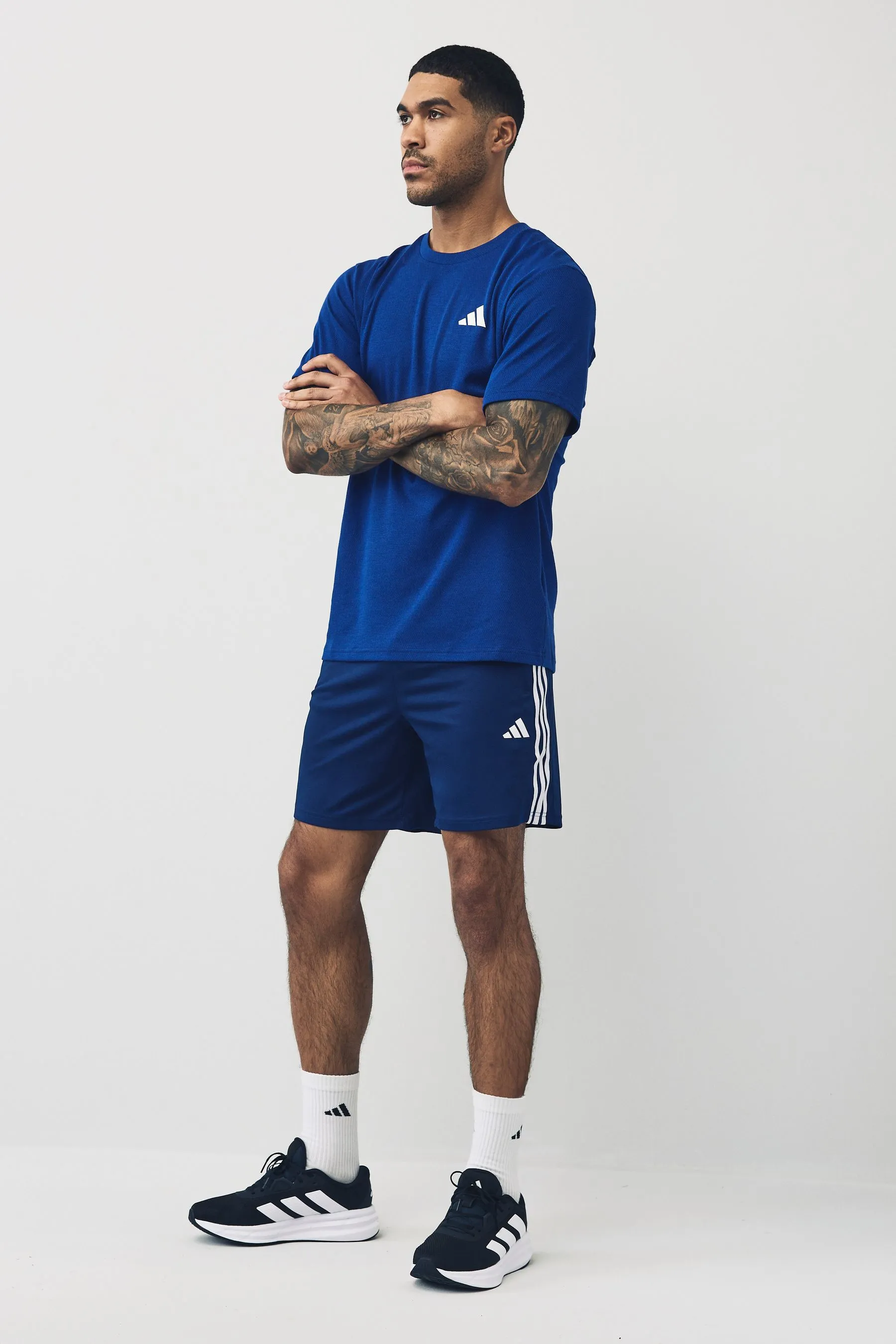 adidas Train Essentials Piqué 3-Stripes Training Shorts    