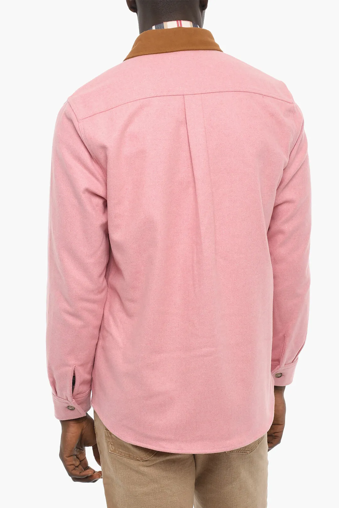 AIME' LEON DORE Overshirt in Misto Lana con Doppio Taschino