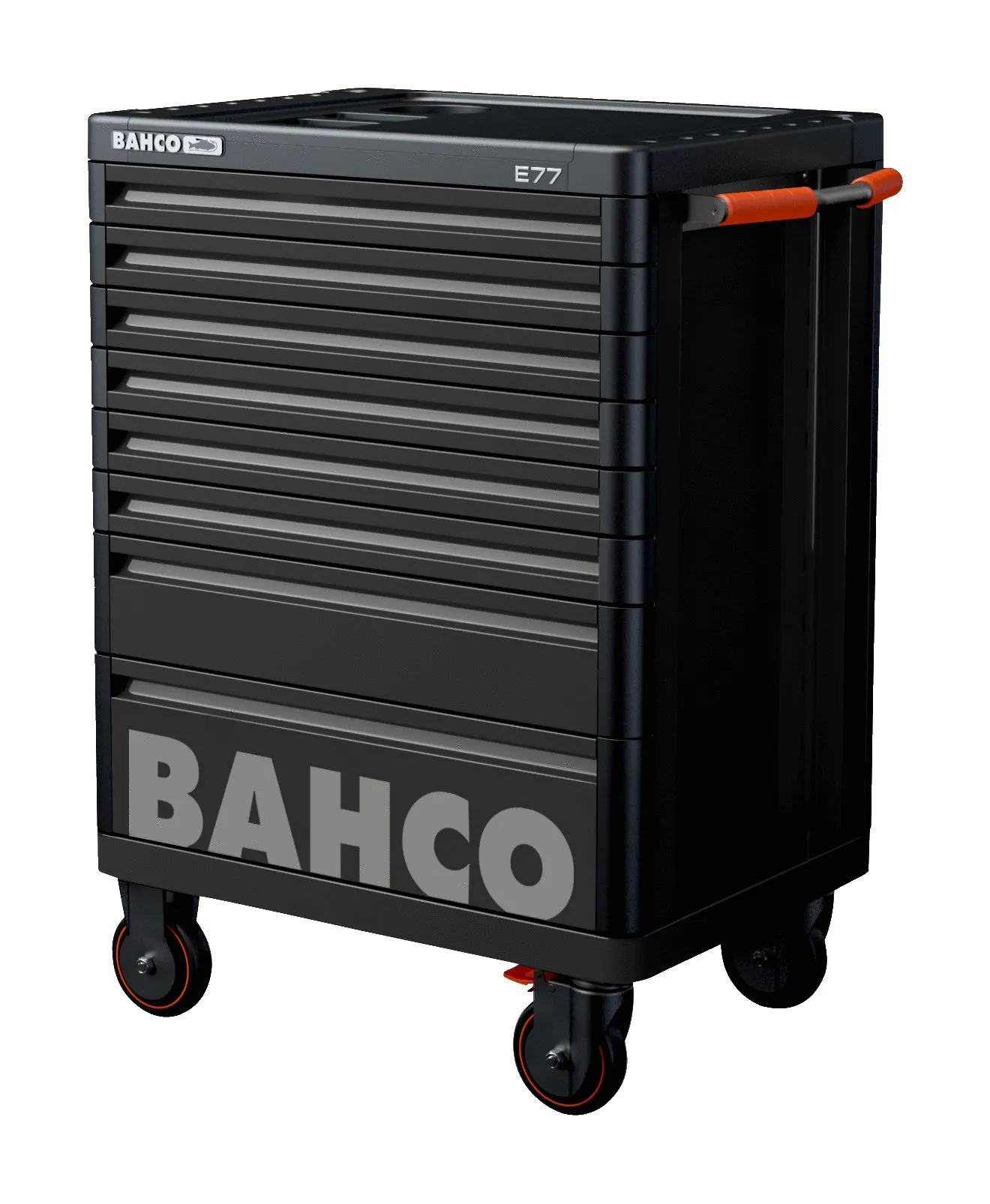 Armadietto mobile con ruote Bahco in Acciaio solido, 8 cassetti 820mm X 510mm X 976mm, 976 x 510 x 820mm