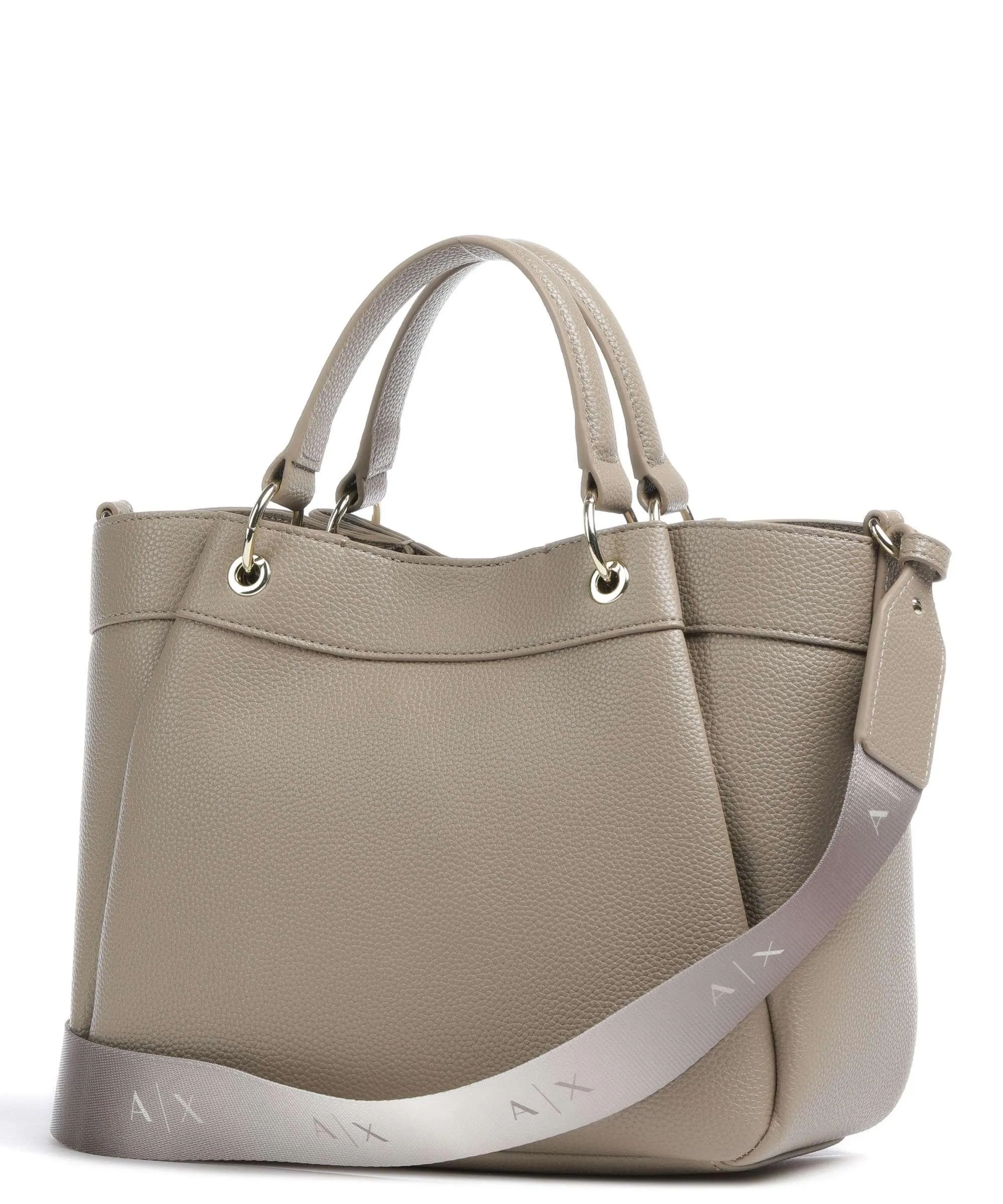  Armani Exchange Wave M Borsa a mano pelle sintetica taupe  