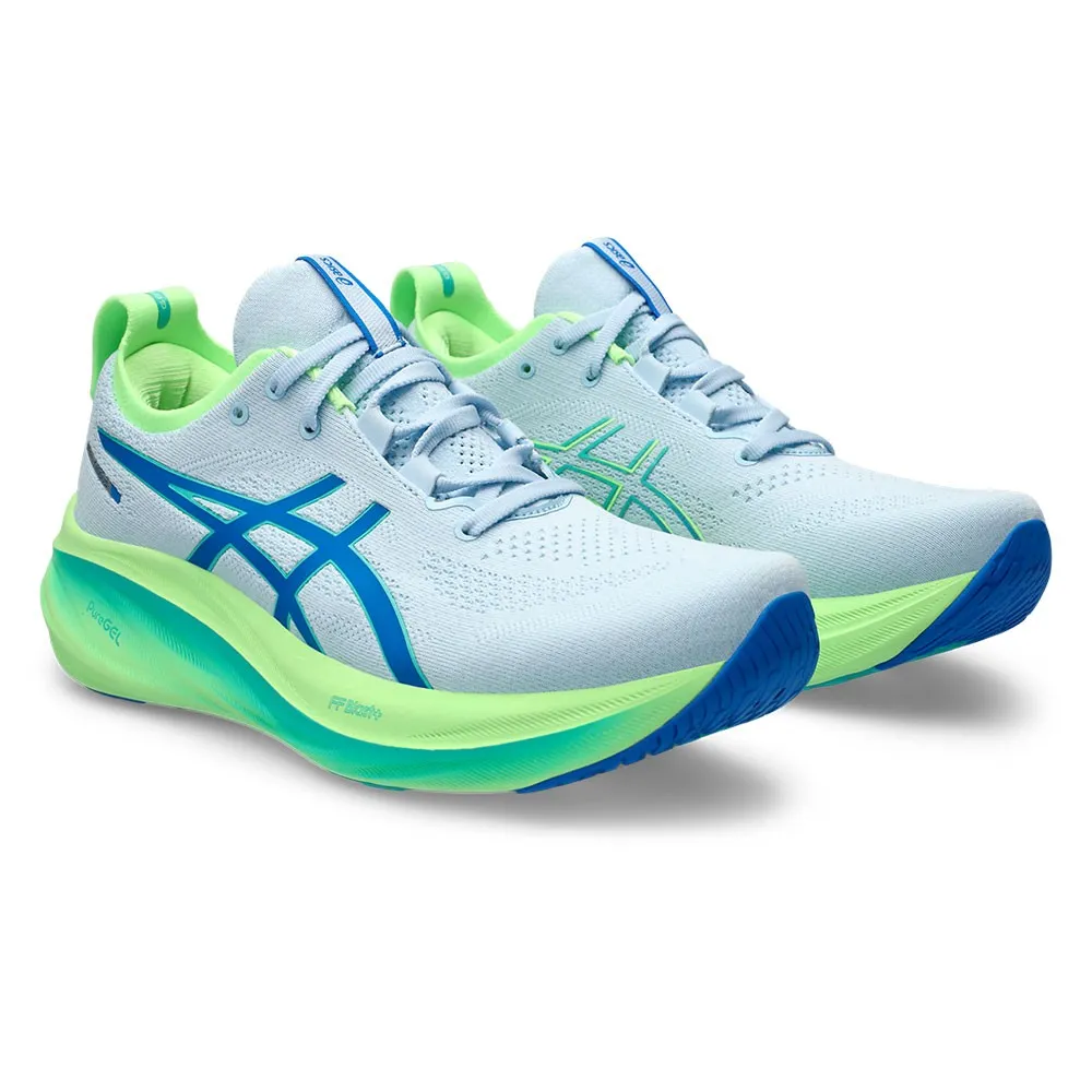 Asics Gel Nimbus 26 Ls Bianco Verde - Scarpe Running Uomo