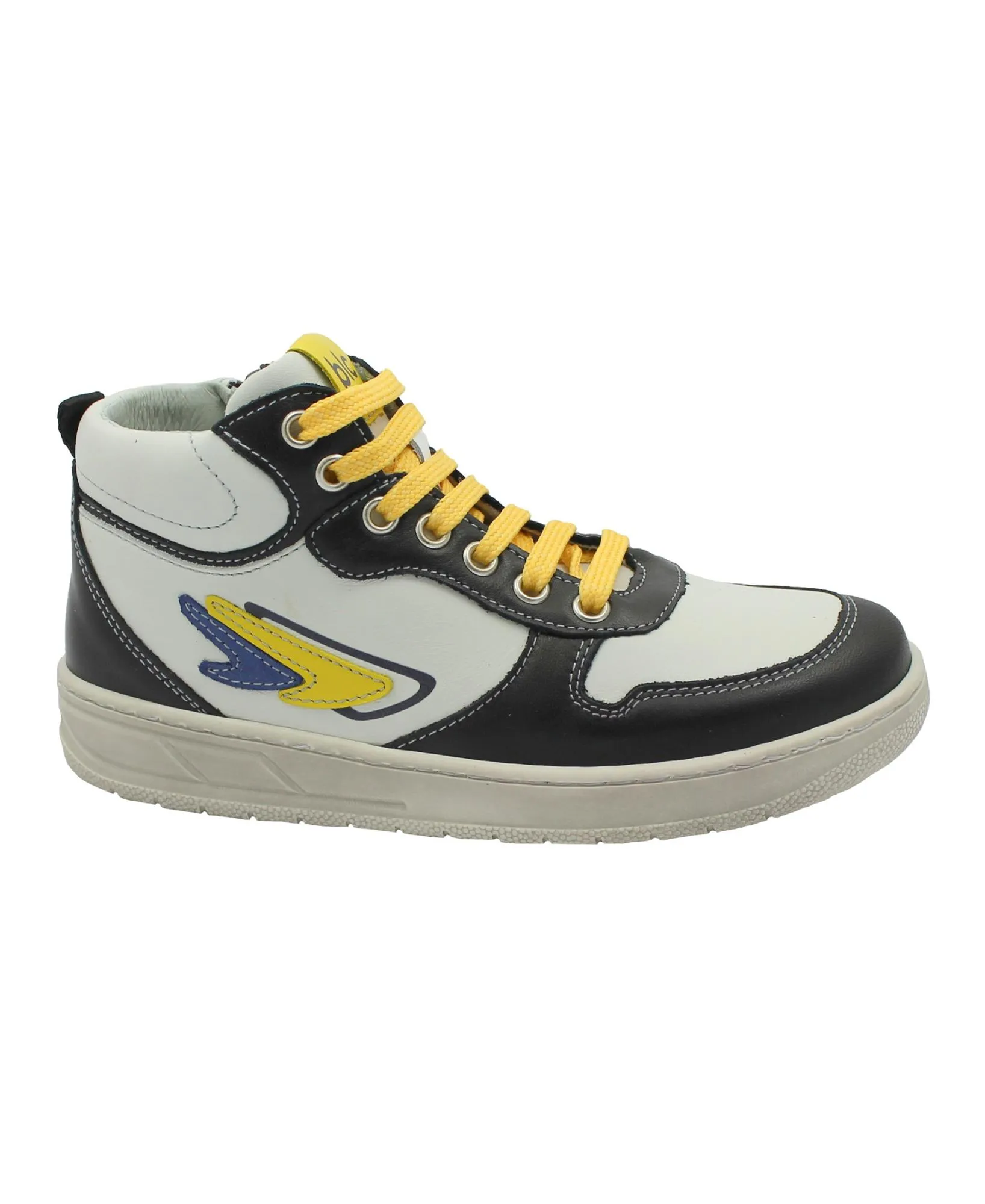 BALOCCHI 621745 BERNIE 34/35 nero scarpe bambino mid sneakers zip + lacci