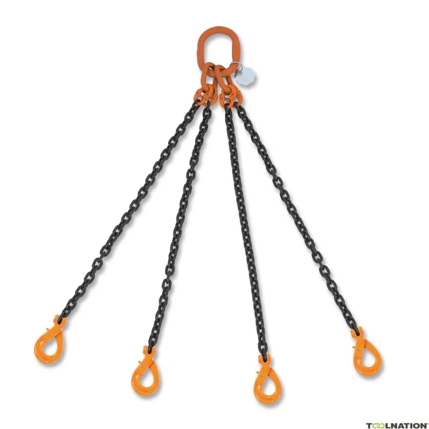 Beta 080940333 Catena da 3 metri a 4 salti con ganci a chiusura automatica 11,2 tonnellate in valigia