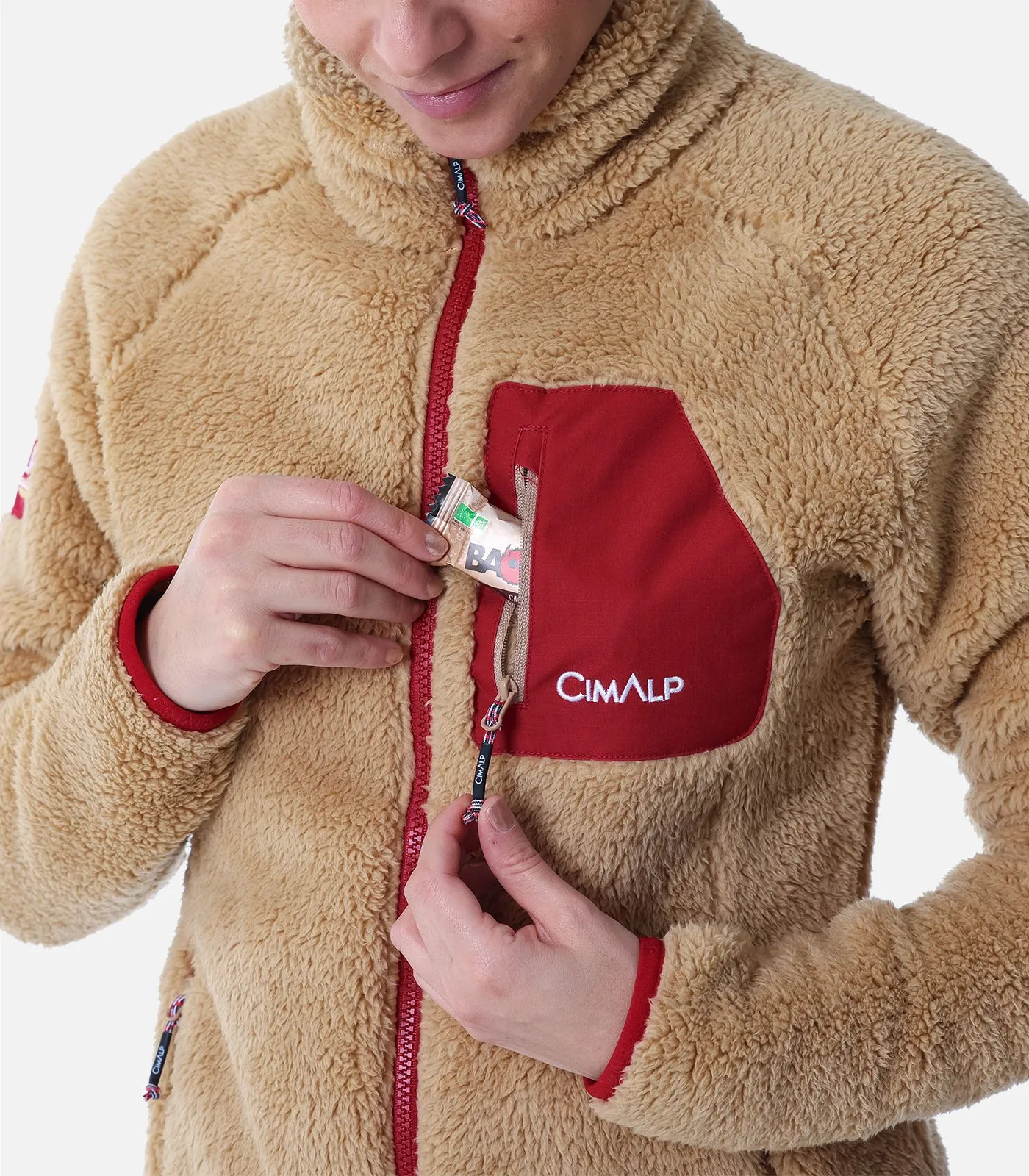BIVOUAC- Donna Giacca in pile Sherpa