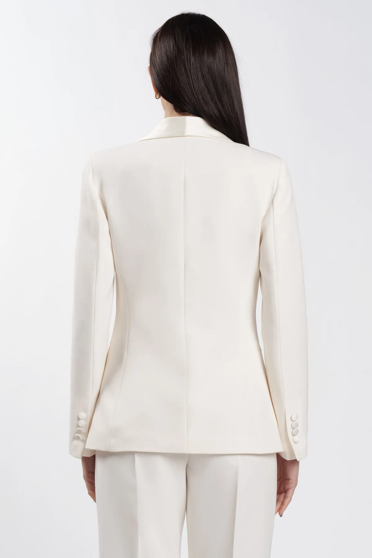 Blazer Shawl Basic Milk-