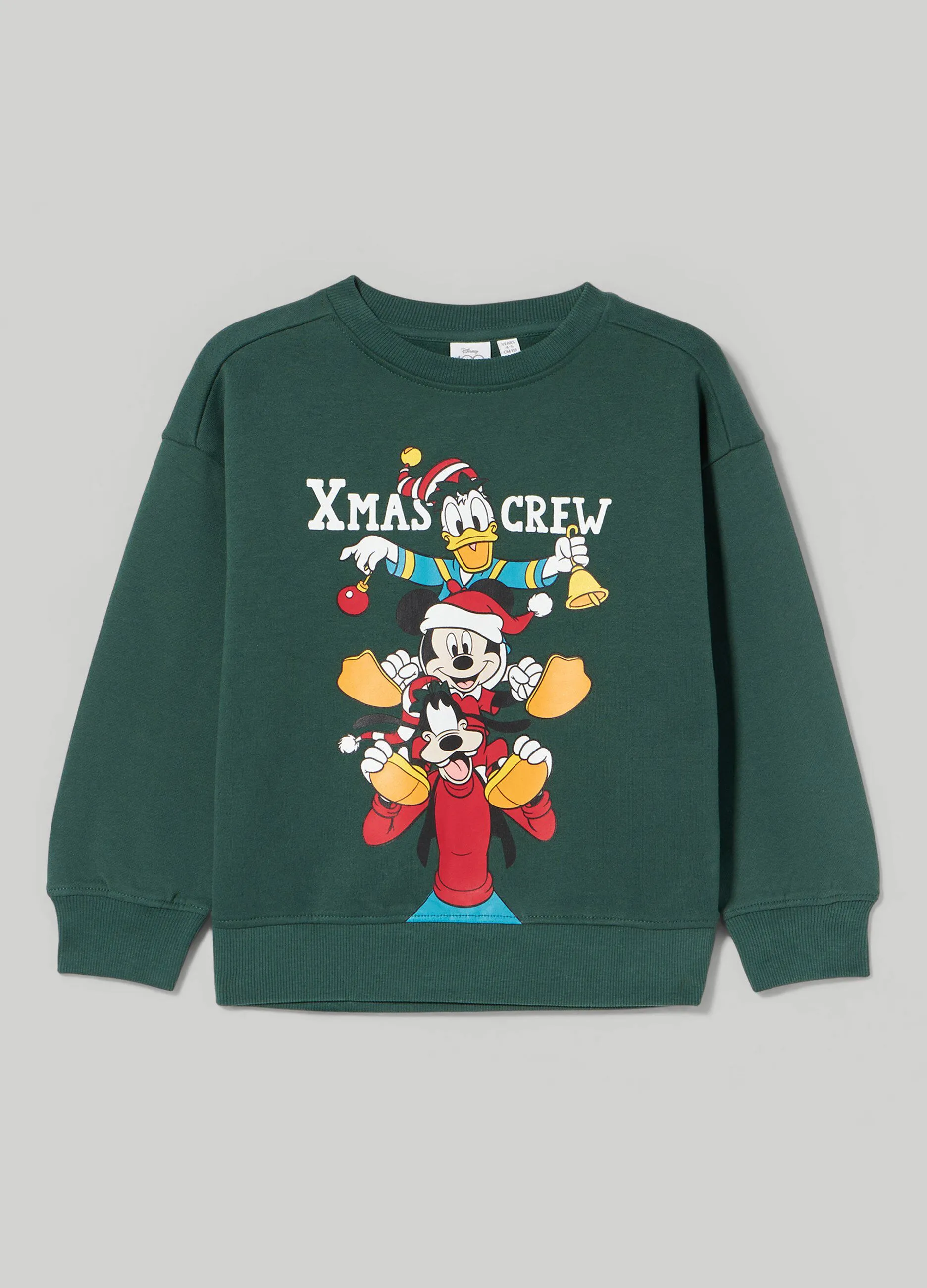 BLUKIDS  Felpa Disney natalizia in puro cotone bambino