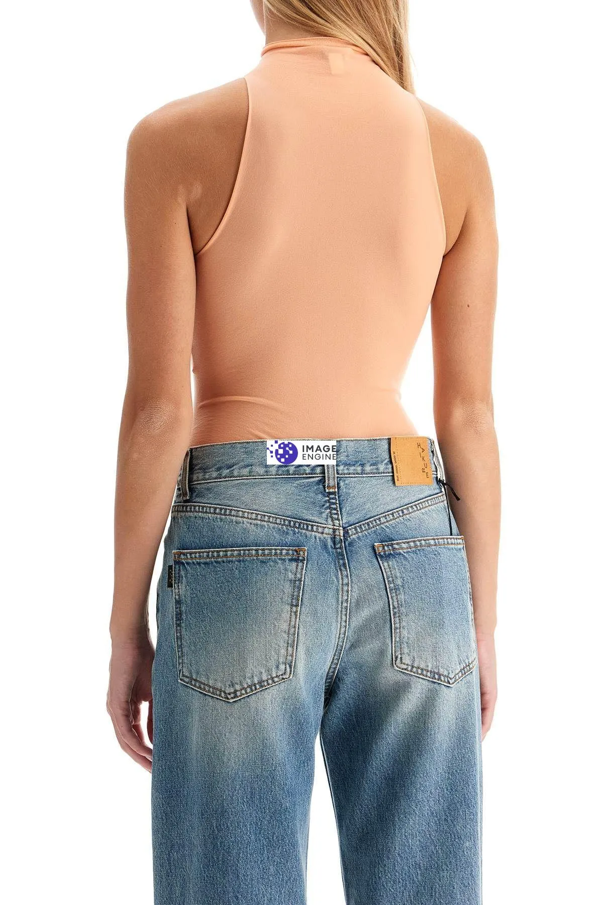 Body smanicato in maglia sottile