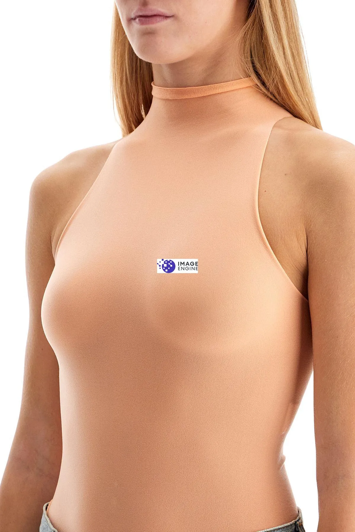 Body smanicato in maglia sottile