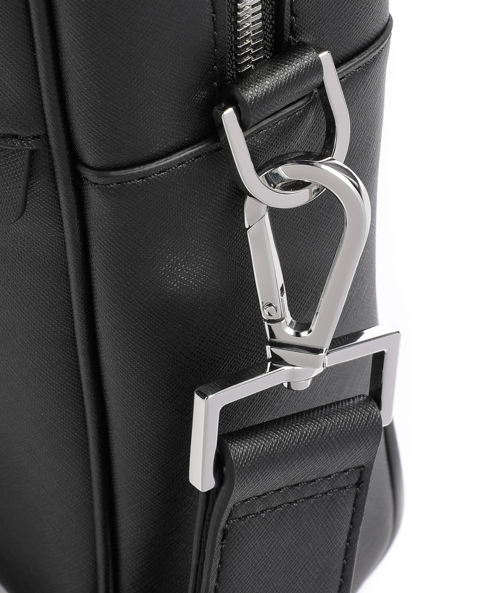  BOSS Zair Cartella 15″ pelle incollata nero  