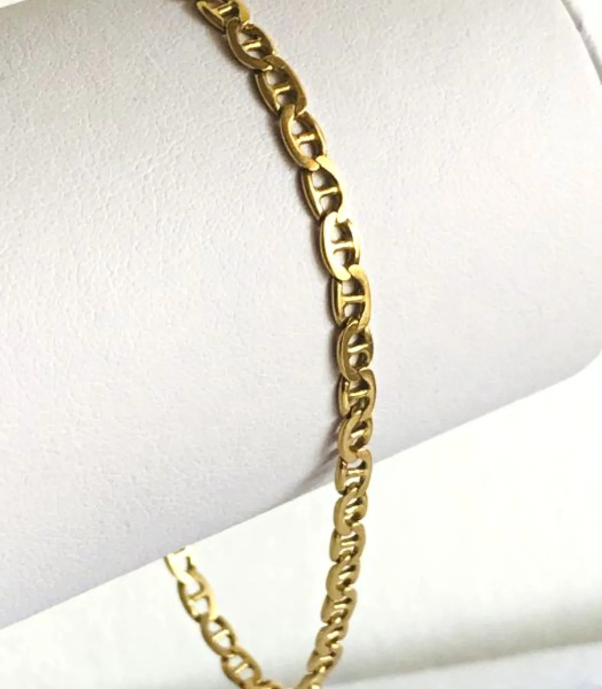 Bracciale Raggi Oro Giallo 18kt Maglia Marina Piatta