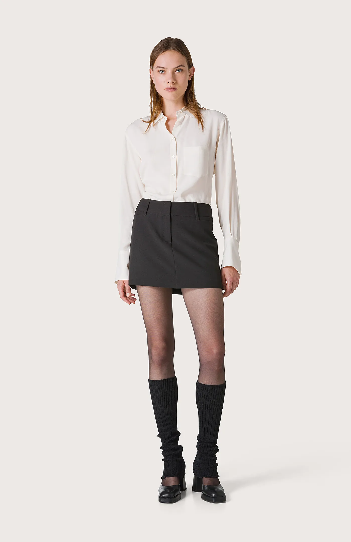 Camicia classica con polsini alti
