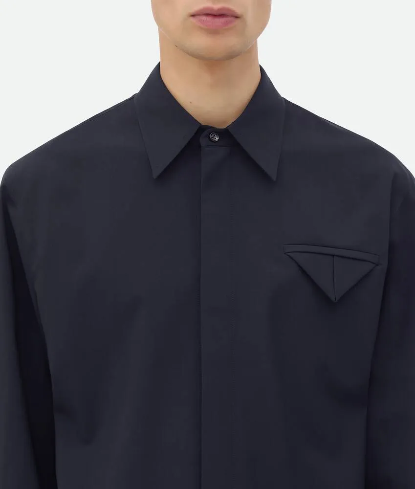 Camicia in lana sottile 