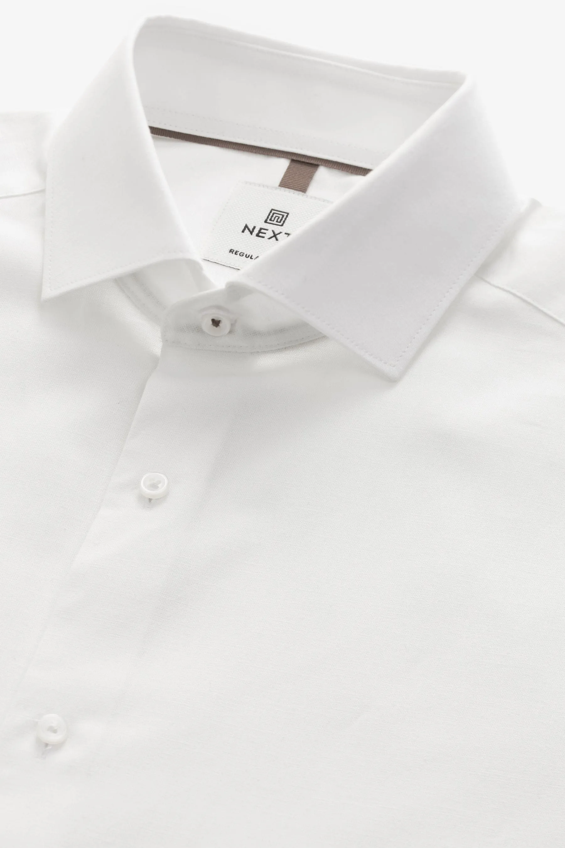 Camicia in misto lino a maniche corte    