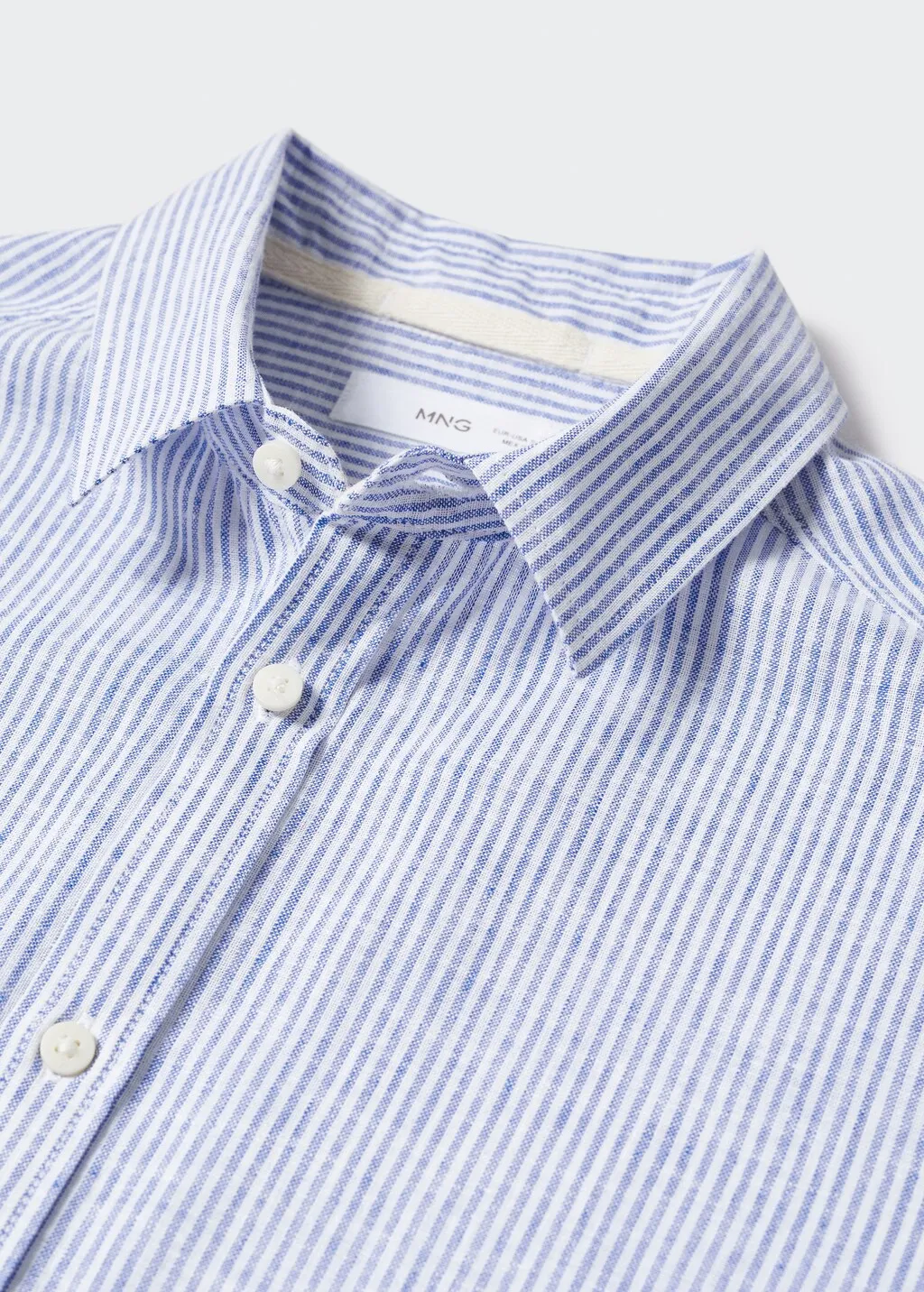 Camicia lino righe