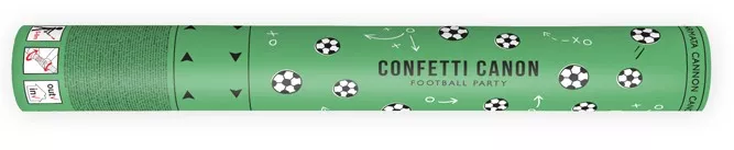 Cannone per coriandoli calcio Kick it 40cm