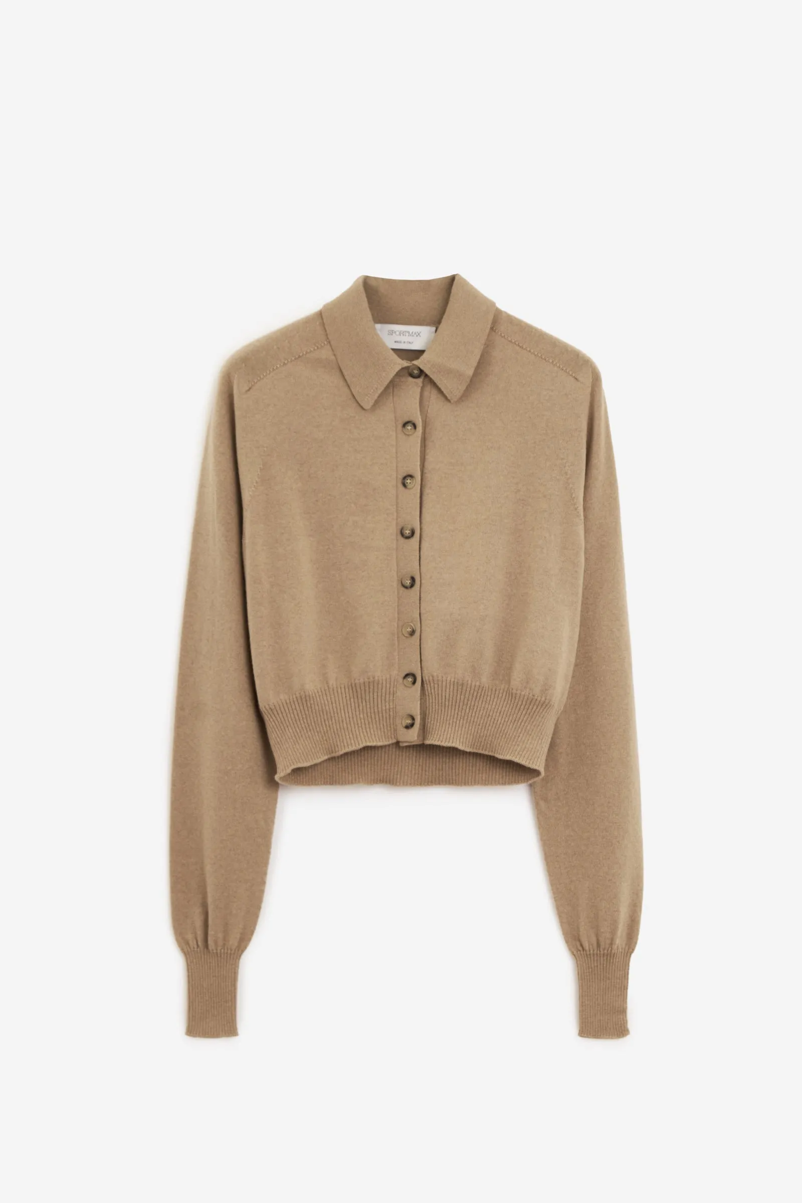 Cardigan SPORT in lana beige