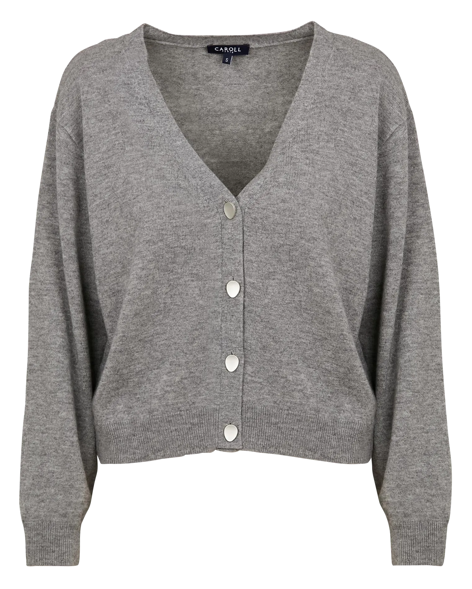  CAROLL   MLILOU - Gilet ampio a collo a V in lana | Grigio