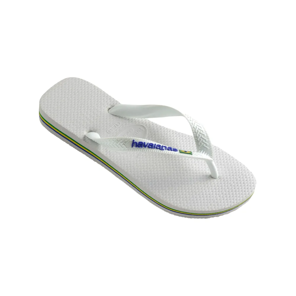 Ciabatte infradito unisex gomma Hav.BRASIL LOGO  white
