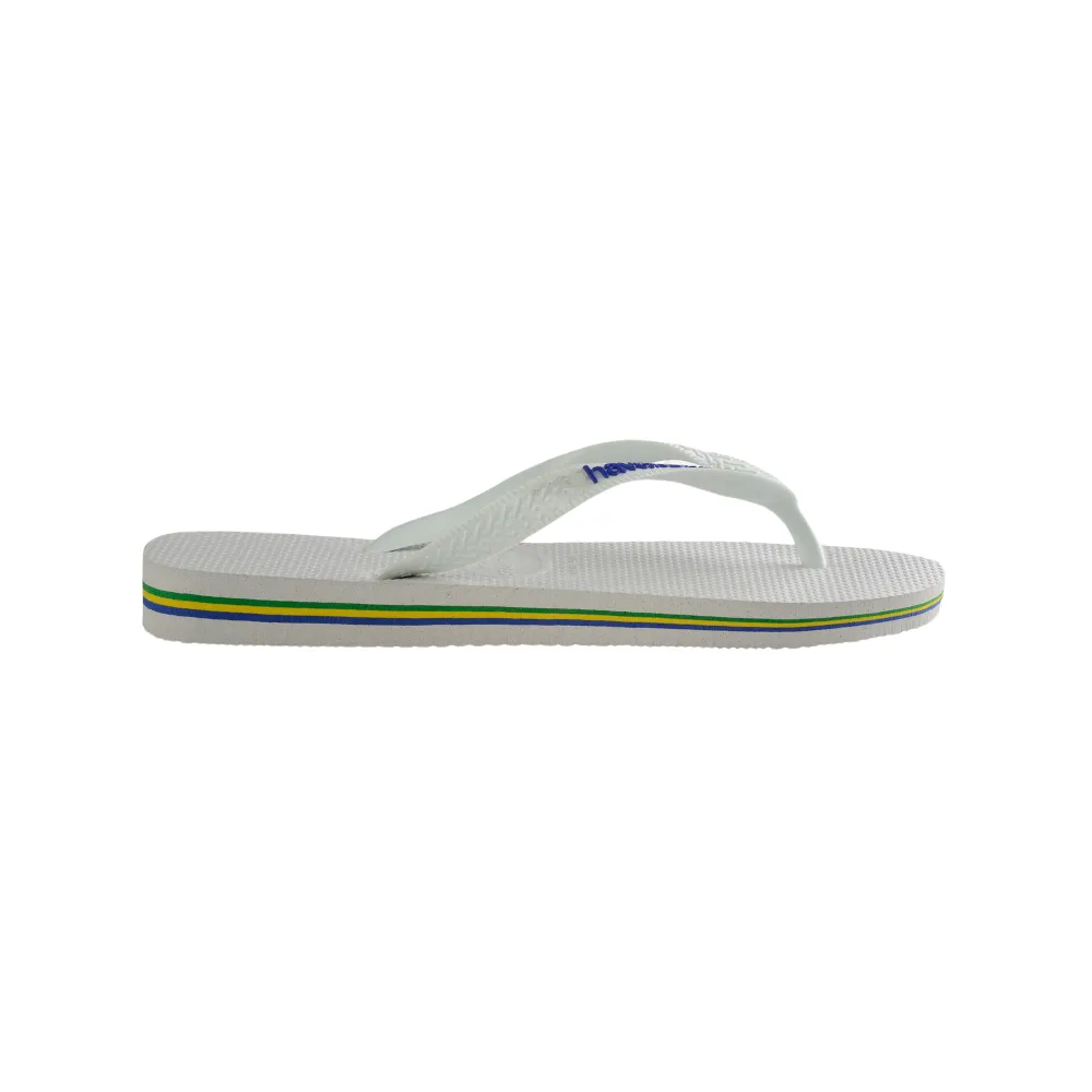 Ciabatte infradito unisex gomma Hav.BRASIL LOGO  white