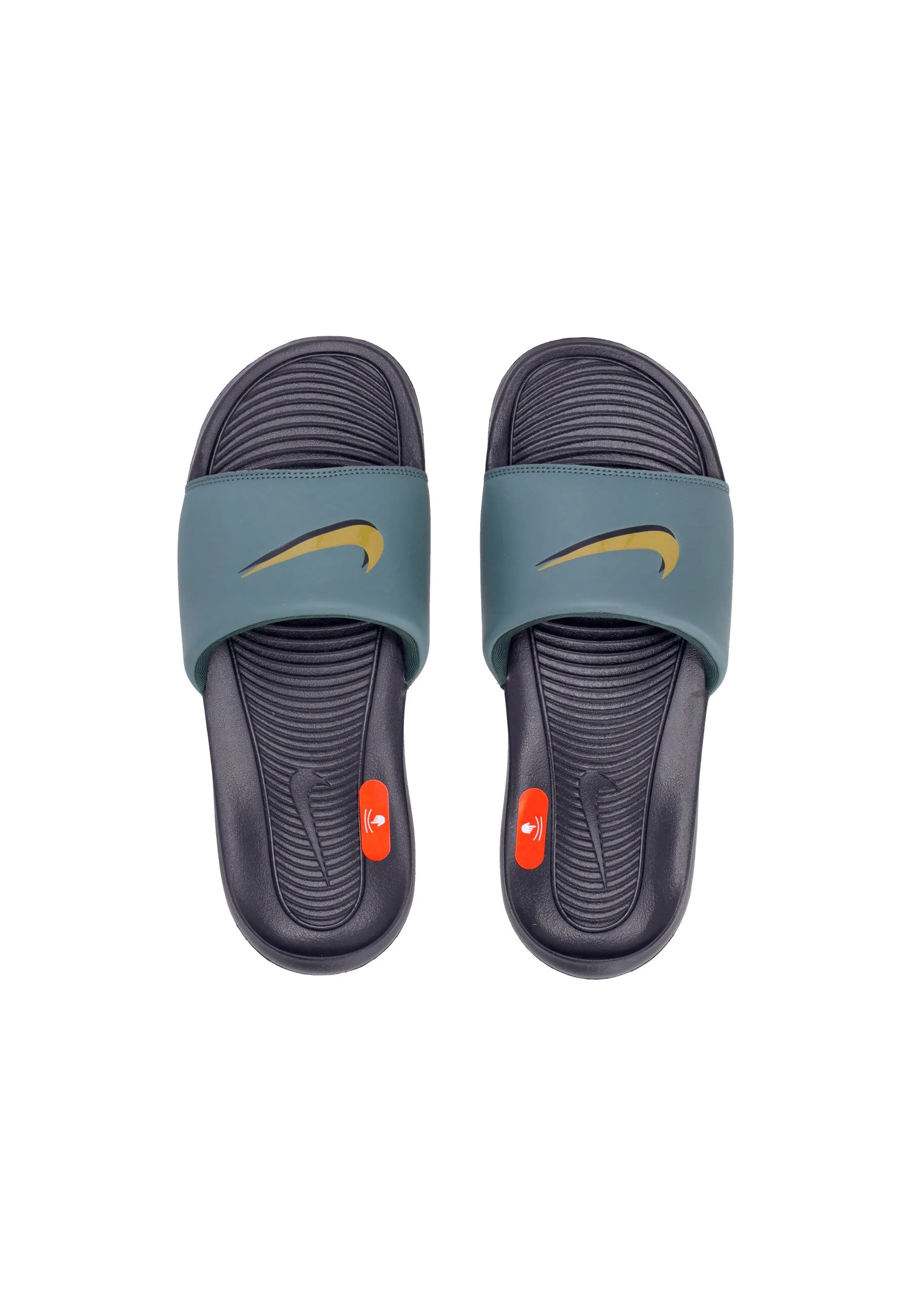 Ciabatte Uomo Victori One Slide Swoosh Black/bronzine/vintage Green