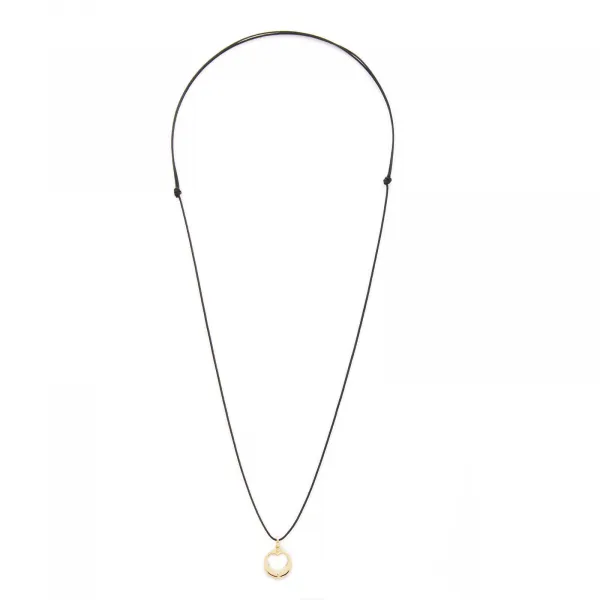 Collana in oro con pendente cuore e madreperla