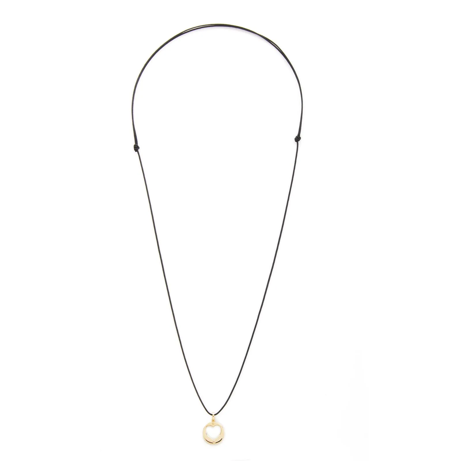 Collana in oro con pendente cuore e madreperla