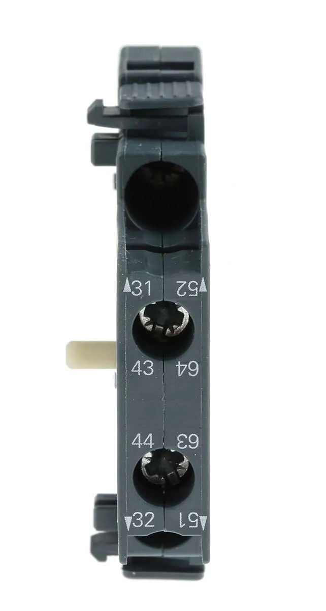 Contatto ausiliario Siemens, 2 contatti, 1 N/C + 1 N/A, montaggio laterale, serie 3RH2