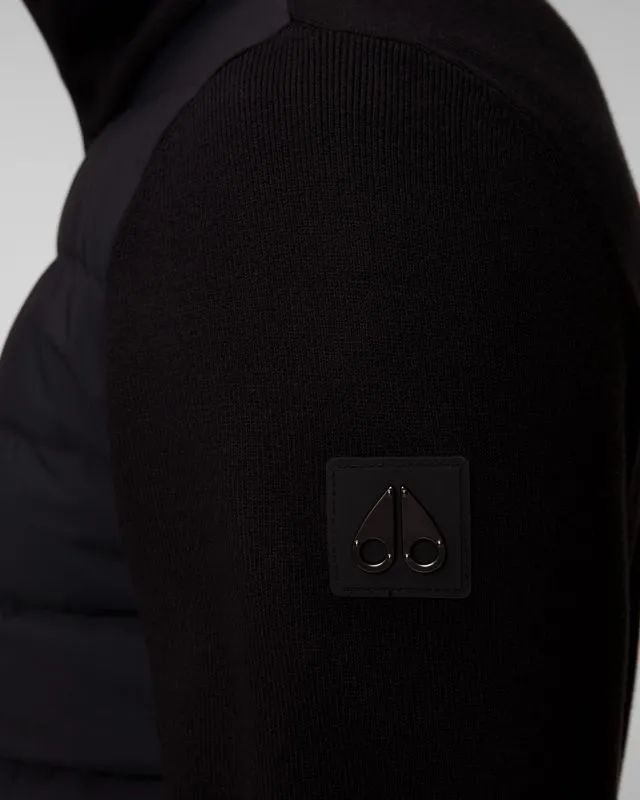 Czarna kurtka hybrydowa męska Moose Knuckles Kamet Hybrid Jacket M34MK659-292