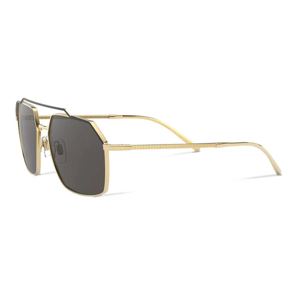 Dolce & Gabbana - Occhiale da Sole Gros Grain - Oro Nero - Dolce & Gabbana Eyewear
