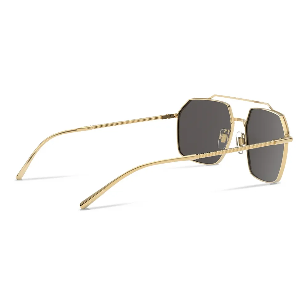 Dolce & Gabbana - Occhiale da Sole Gros Grain - Oro Nero - Dolce & Gabbana Eyewear