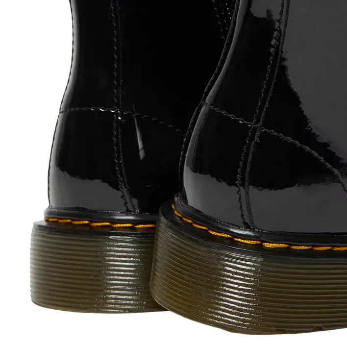 Dr Martens scarpa Anfibio da ragazza in vernice con cerniera laterale 1460 15382003 nero