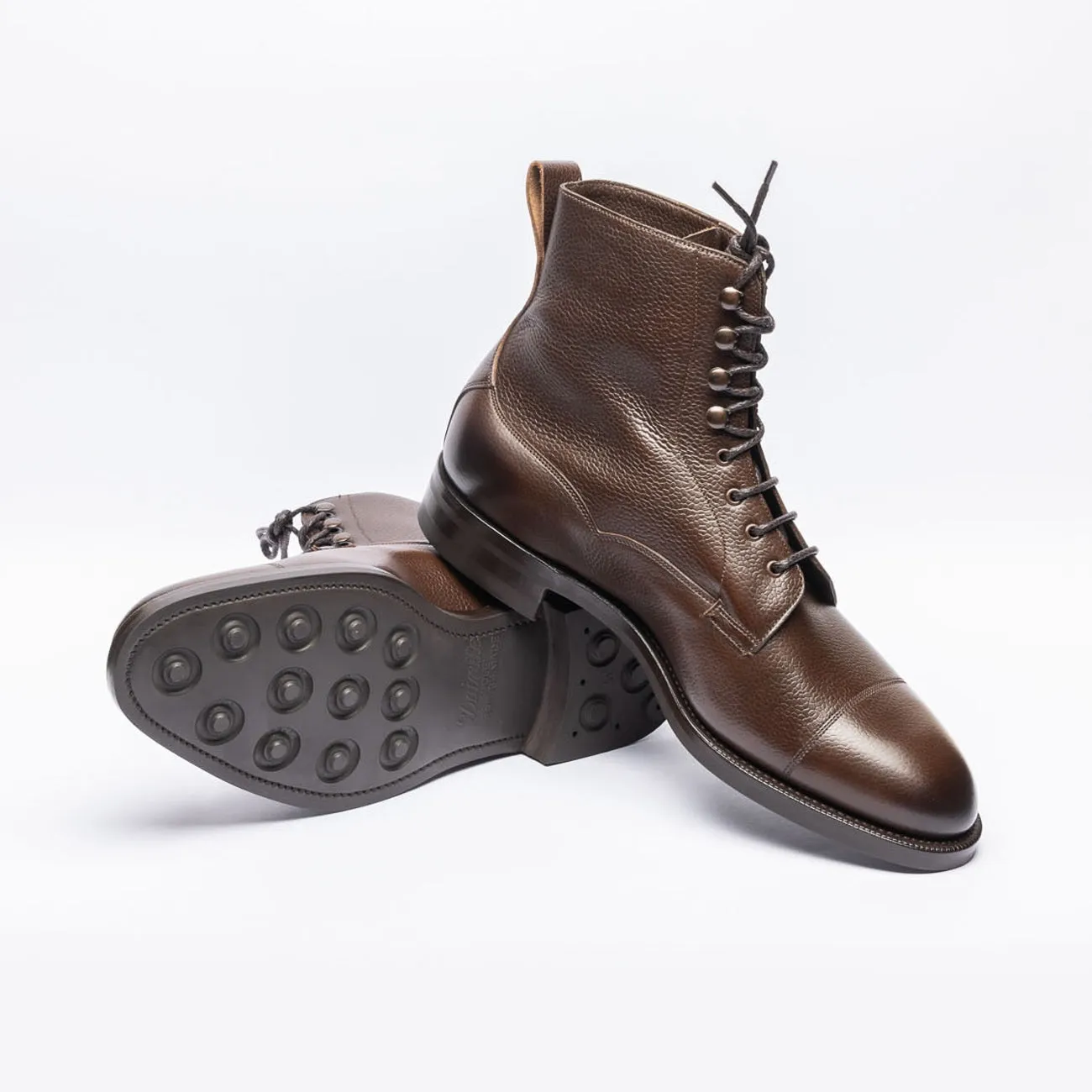 Edward Green Stivale derby Edward Green Galway in pelle martellata marrone