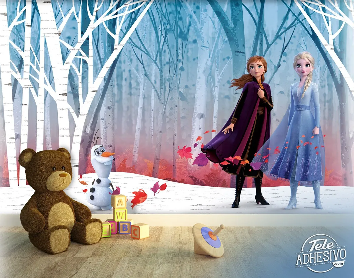 Elsa, Anna y Olaf - FOTOMURALI