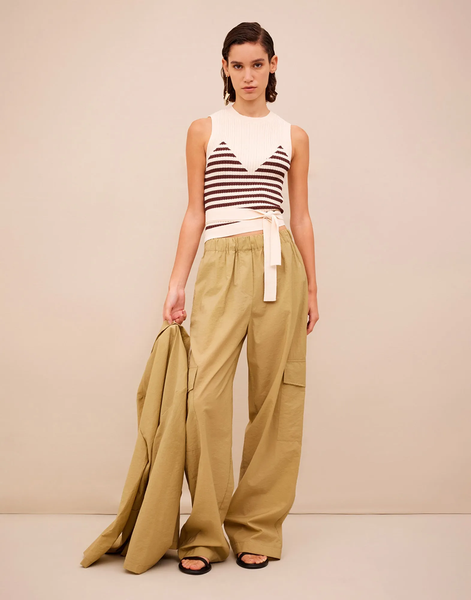 ERIKA CAVALLINI Pantalone Jennifer in Voile di Cotone