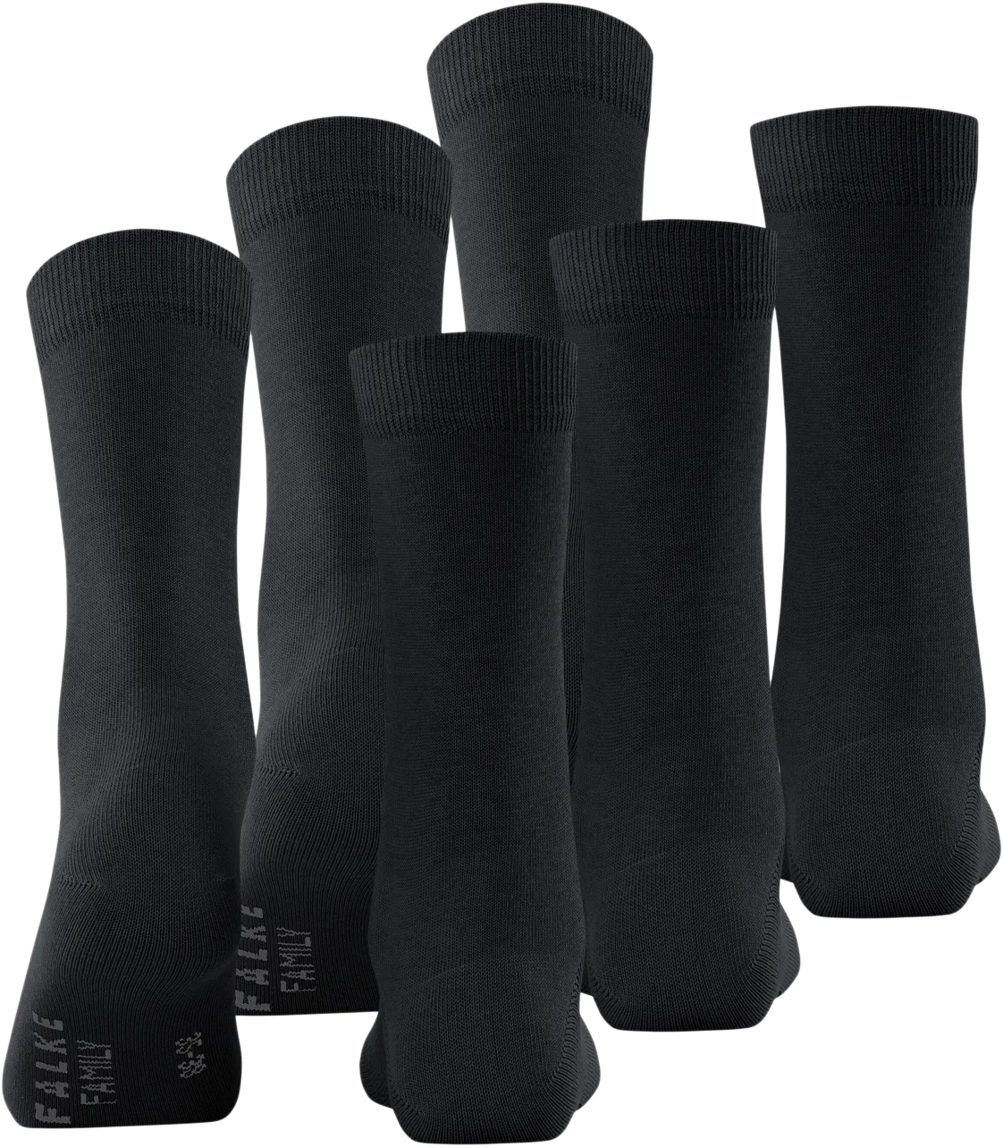  FALKE   FAMILY 3ER-BUNDLE - Set di 3 paia di calzini in misto cotone | Nero