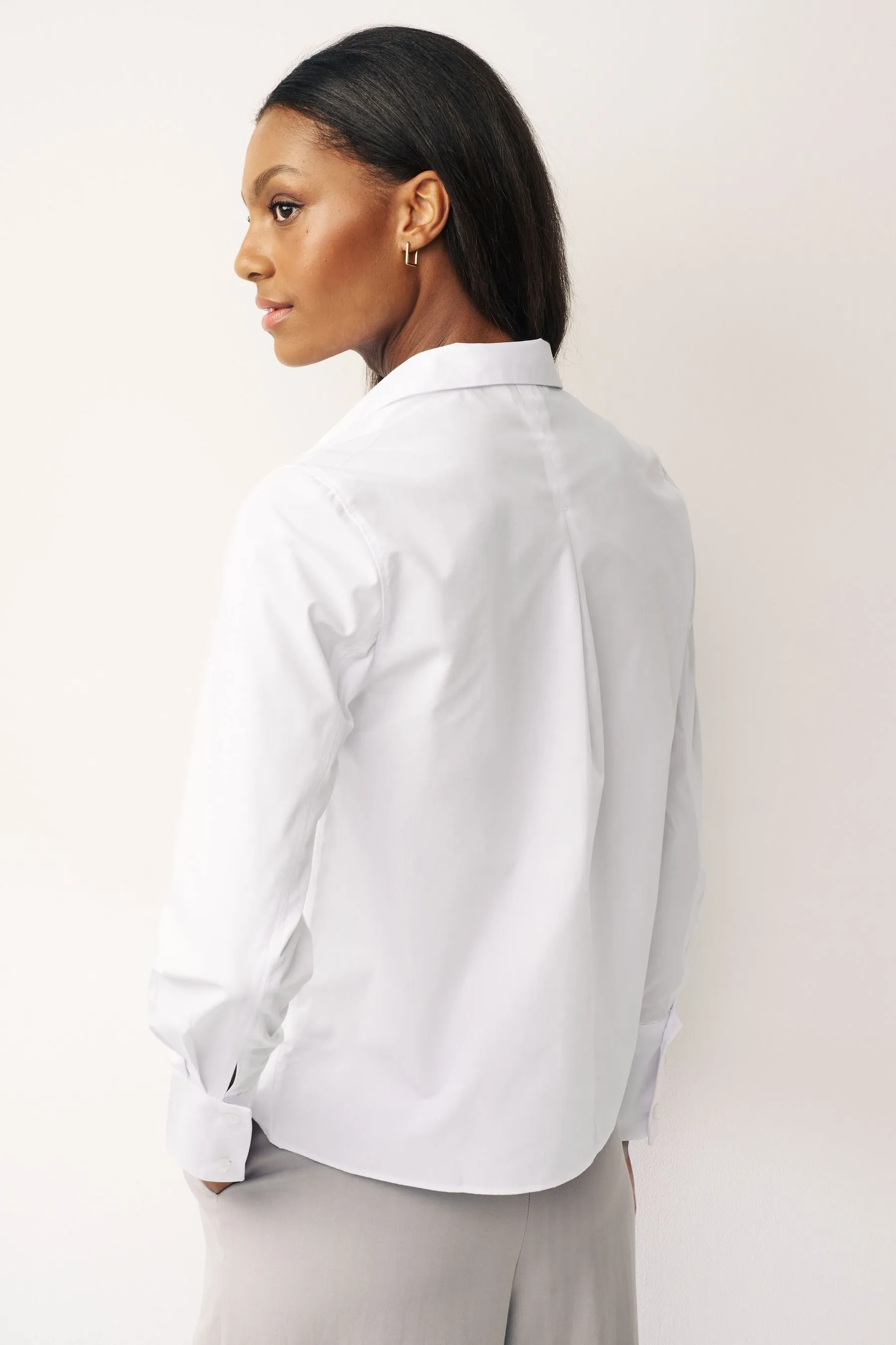 Fitted Collared Long Sleeve Shirts 2 Pack    