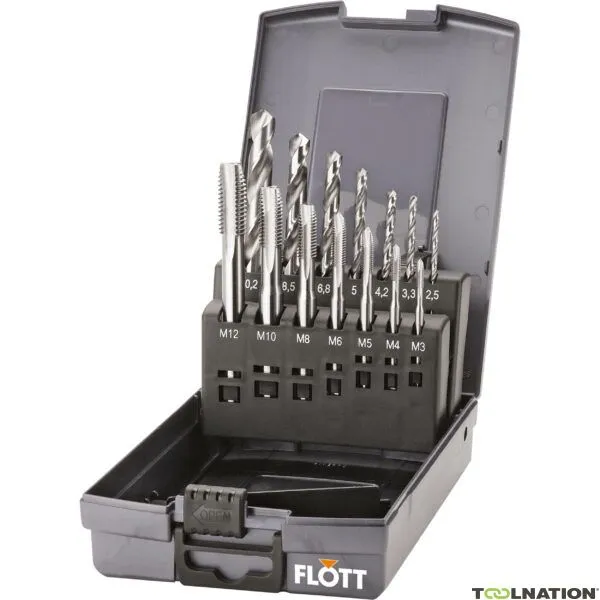 Flott 285163 Rubinetto a macchina in contenitore ABS (DIN 371/376) forma B con foro centrale