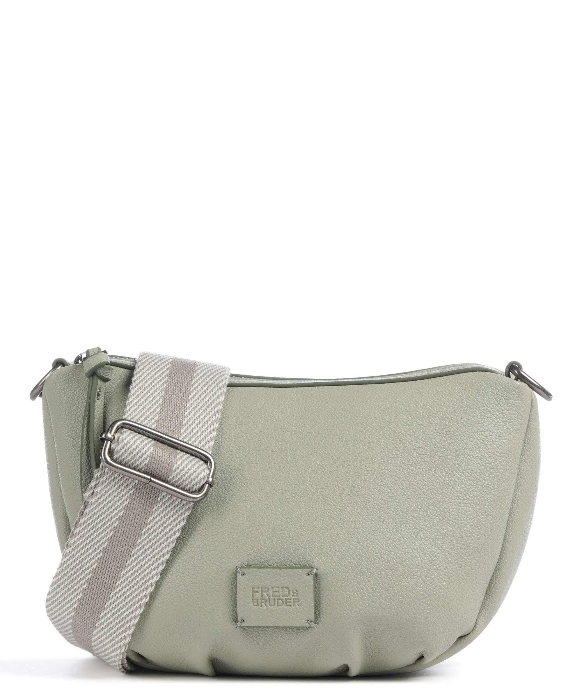  FredsBruder Bestie Round Borsa a tracolla pelle riciclato grigio-verde  