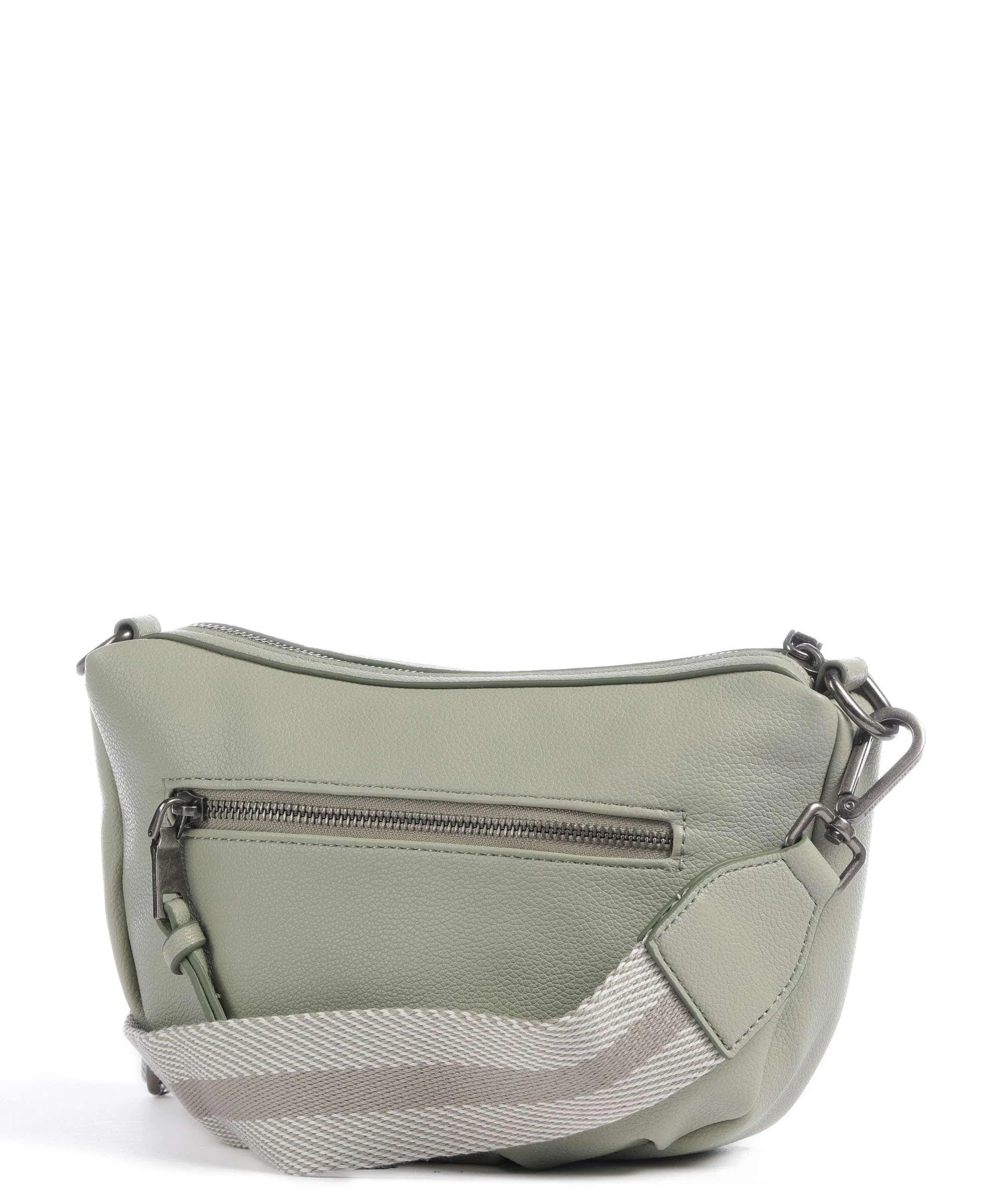  FredsBruder Bestie Round Borsa a tracolla pelle riciclato grigio-verde  