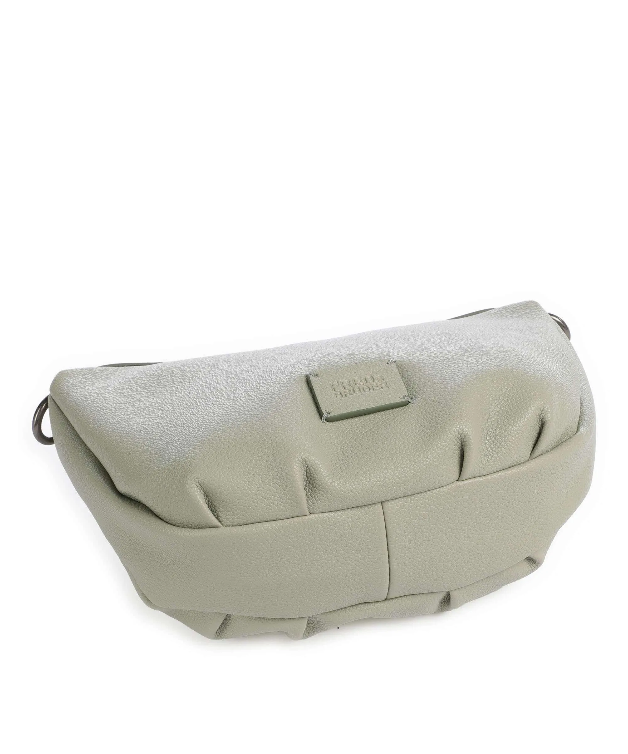  FredsBruder Bestie Round Borsa a tracolla pelle riciclato grigio-verde  