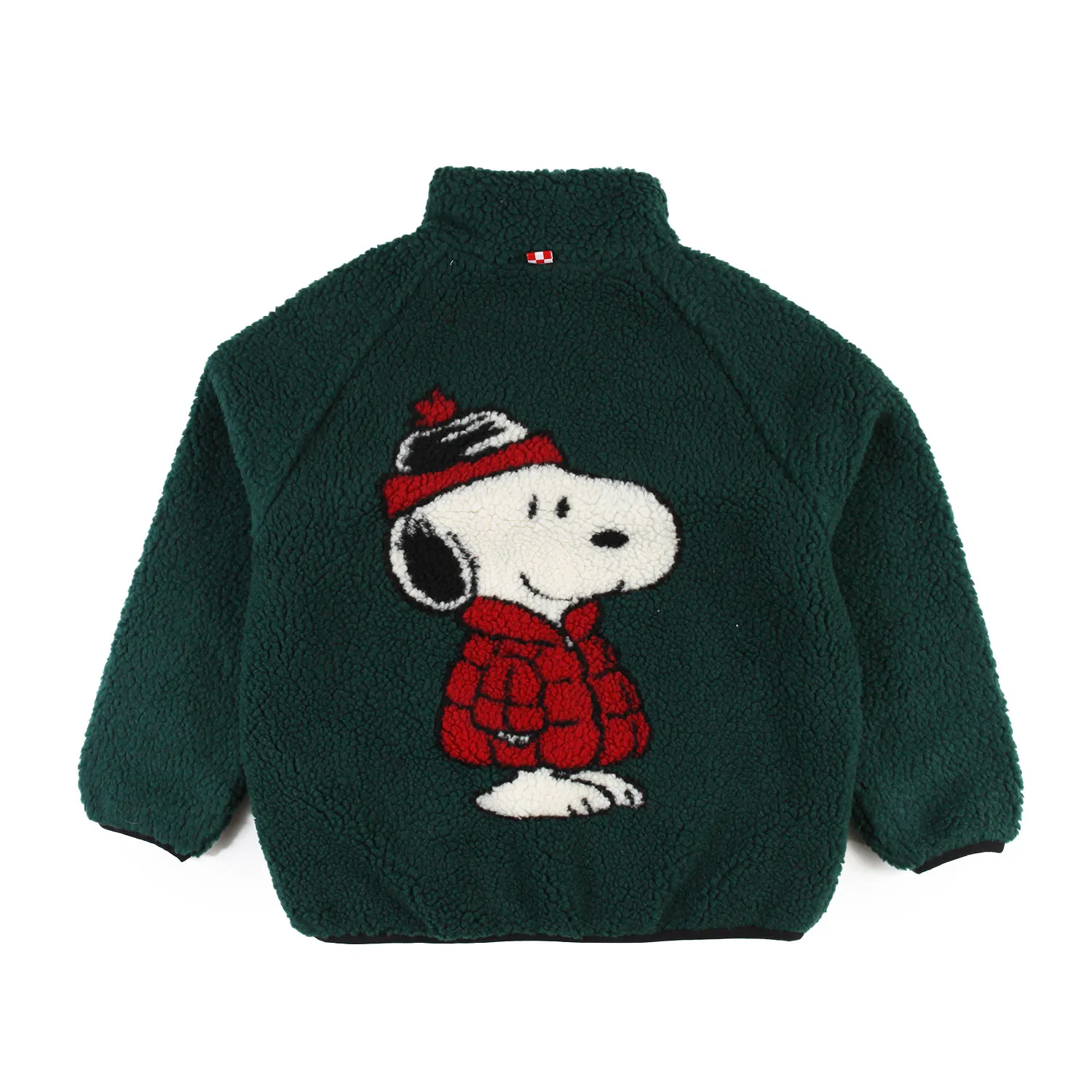 Giacca Sherpa Mc2 Snoopy Verde Bambino E Bambina