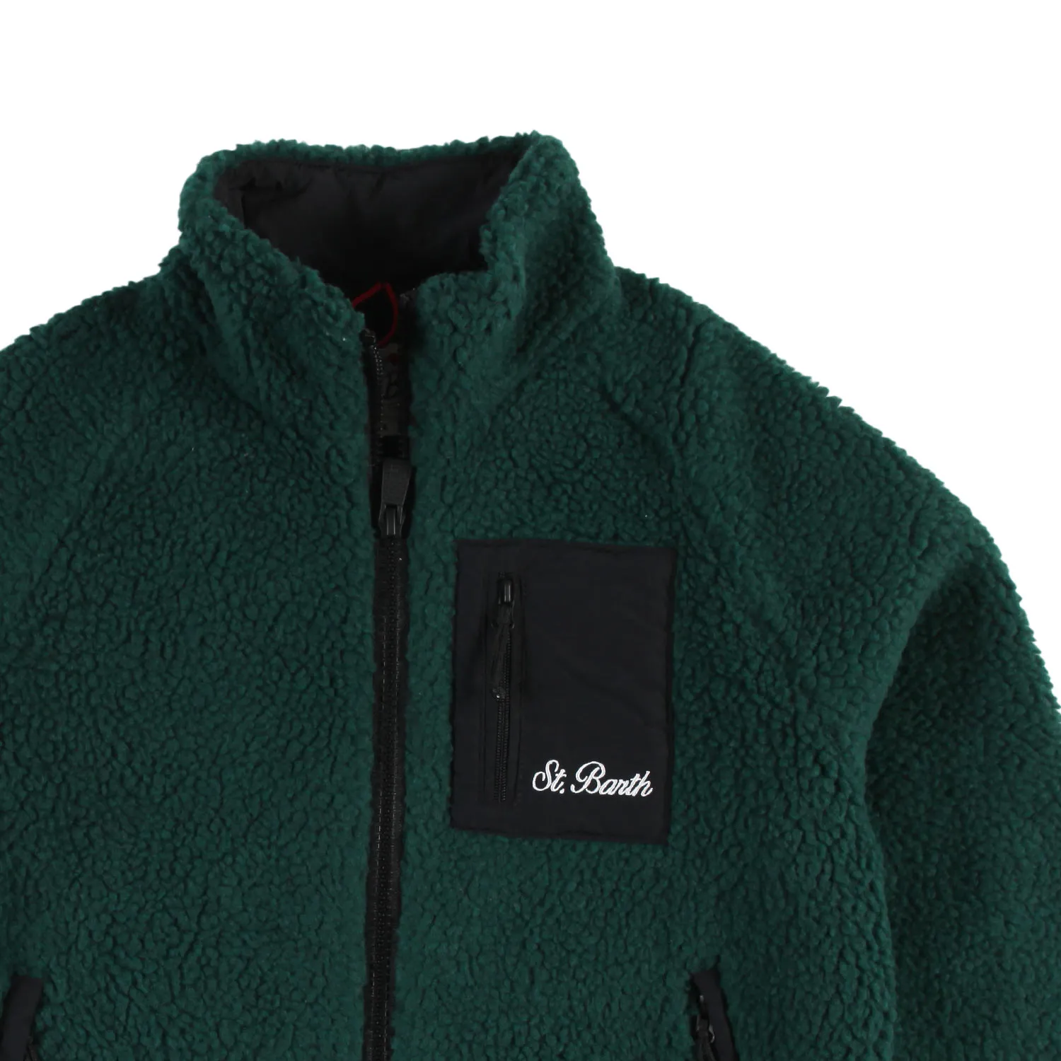 Giacca Sherpa Mc2 Snoopy Verde Bambino E Bambina