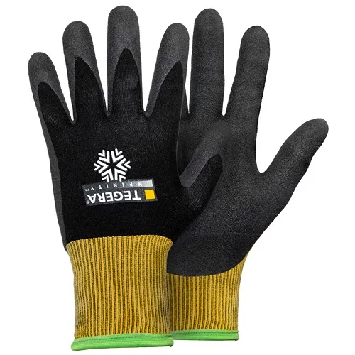 Guanti da lavoro Tegera TEGERA, Tg. 7, in Acrilico, Lana, Nylon, Spandex, col. Nero, giallo