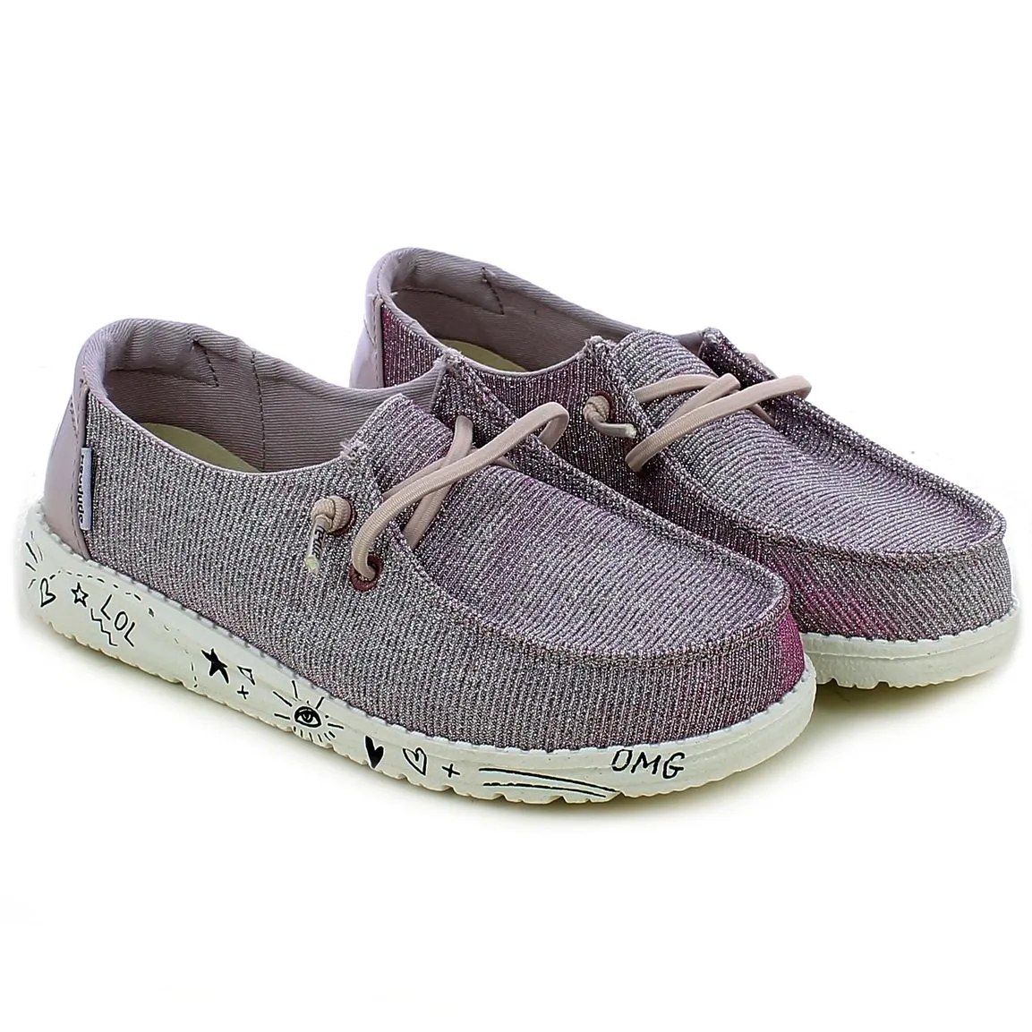 HeyDude  Slip-on Wendy Youth Disco Pink 